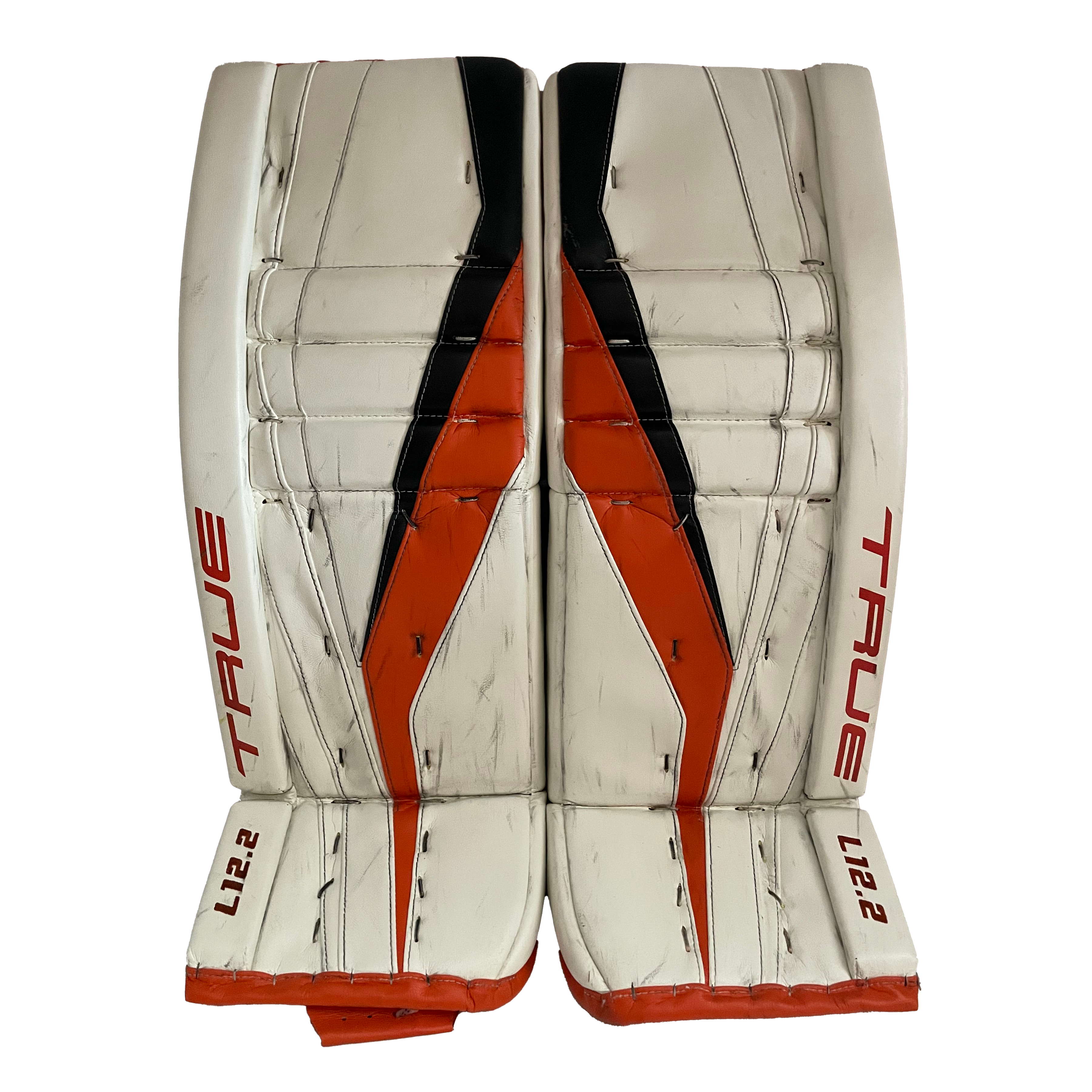 True L12.2 - Ensemble complet de protections de gardien de but Pro Stock d'occasion (blanc/noir/orange)